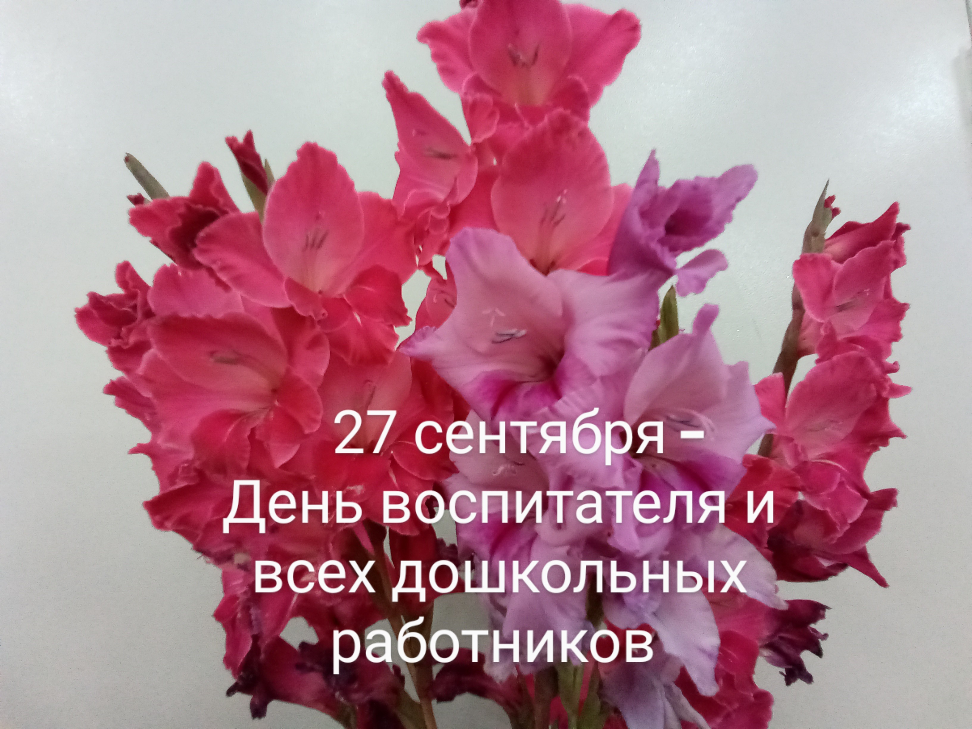 27 сентября  - «День воспитателя и всех дошкольных работников»