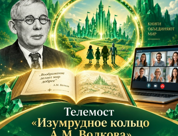 Телемост «Изумрудное кольцо А. М. Волкова»: 135 лет автору Изумрудного города